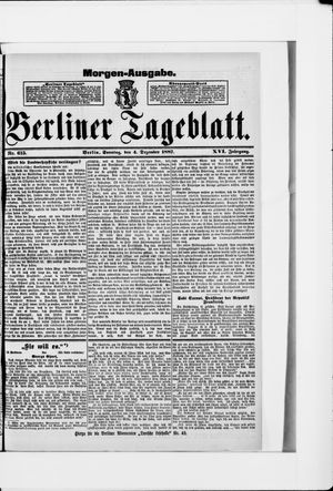 Berliner Tageblatt und Handels-Zeitung vom 04.12.1887