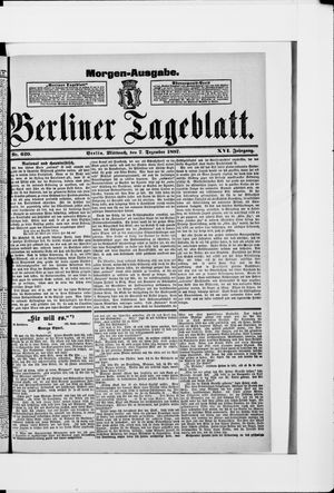 Berliner Tageblatt und Handels-Zeitung vom 07.12.1887
