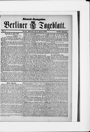 Berliner Tageblatt und Handels-Zeitung on Jan 4, 1888