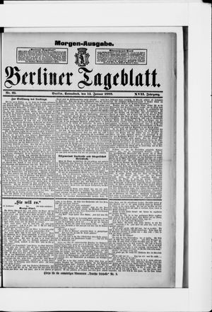 Berliner Tageblatt und Handels-Zeitung vom 14.01.1888