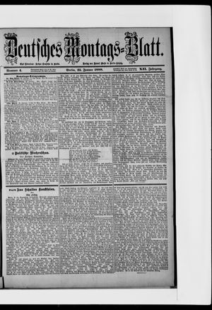 Berliner Tageblatt und Handels-Zeitung on Jan 23, 1888