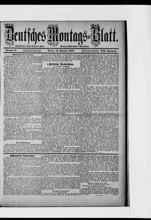 Berliner Tageblatt und Handels-Zeitung vom 13.02.1888