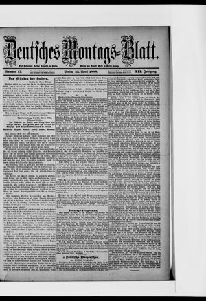 Berliner Tageblatt und Handels-Zeitung on Apr 23, 1888