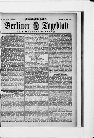 Berliner Tageblatt und Handels-Zeitung vom 16.05.1888