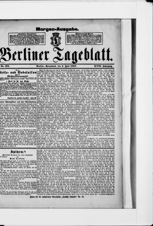 Berliner Tageblatt und Handels-Zeitung vom 02.06.1888