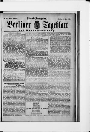 Berliner Tageblatt und Handels-Zeitung vom 12.06.1888
