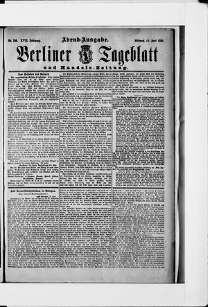 Berliner Tageblatt und Handels-Zeitung on Jun 13, 1888