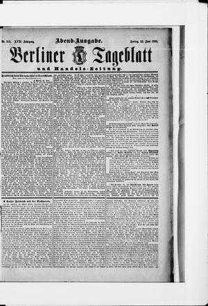 Berliner Tageblatt und Handels-Zeitung vom 22.06.1888