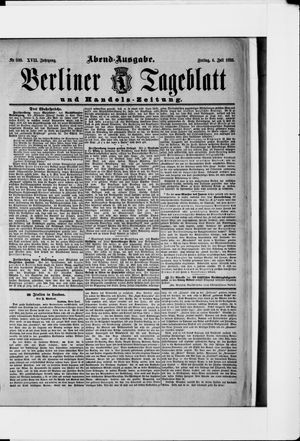 Berliner Tageblatt und Handels-Zeitung vom 06.07.1888