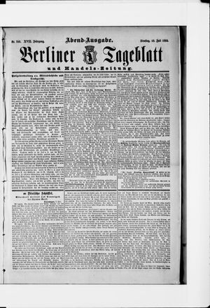 Berliner Tageblatt und Handels-Zeitung vom 10.07.1888