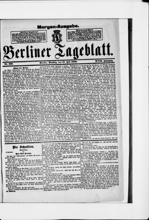 Berliner Tageblatt und Handels-Zeitung vom 17.07.1888