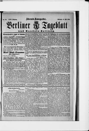 Berliner Tageblatt und Handels-Zeitung on Jul 18, 1888