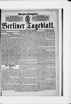 Berliner Tageblatt und Handels-Zeitung vom 27.07.1888