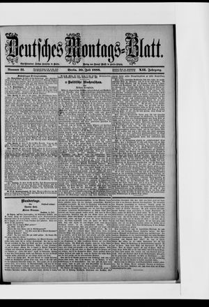 Berliner Tageblatt und Handels-Zeitung on Jul 30, 1888