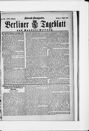 Berliner Tageblatt und Handels-Zeitung vom 03.08.1888