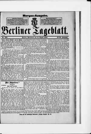 Berliner Tageblatt und Handels-Zeitung vom 11.08.1888