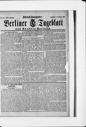 Berliner Tageblatt und Handels-Zeitung vom 06.09.1888