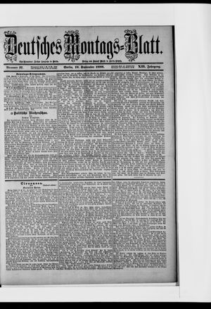 Berliner Tageblatt und Handels-Zeitung on Sep 10, 1888