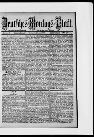 Berliner Tageblatt und Handels-Zeitung vom 22.10.1888