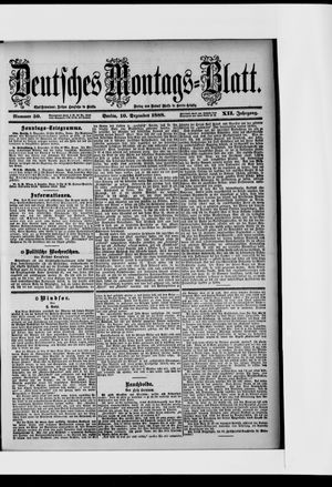 Berliner Tageblatt und Handels-Zeitung vom 10.12.1888