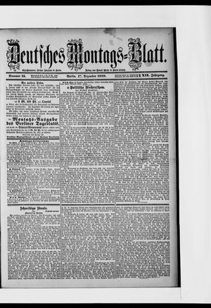Berliner Tageblatt und Handels-Zeitung on Dec 17, 1888