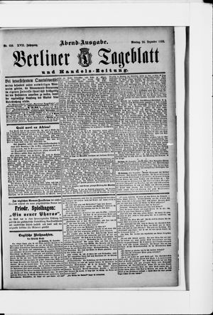 Berliner Tageblatt und Handels-Zeitung vom 24.12.1888