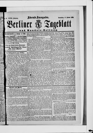 Berliner Tageblatt und Handels-Zeitung vom 17.01.1889