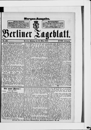 Berliner Tageblatt und Handels-Zeitung vom 10.03.1889
