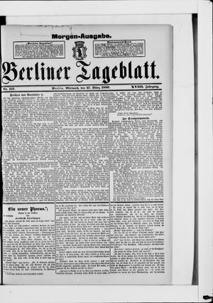 Berliner Tageblatt und Handels-Zeitung vom 27.03.1889