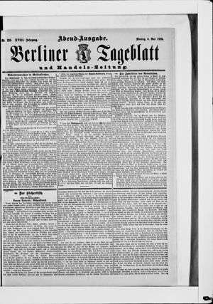 Berliner Tageblatt und Handels-Zeitung on May 6, 1889