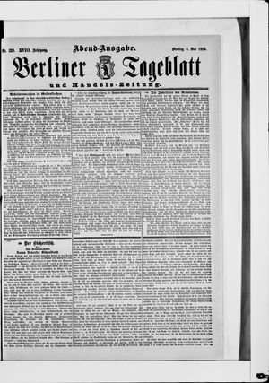 Berliner Tageblatt und Handels-Zeitung vom 06.05.1889