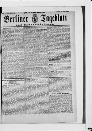 Berliner Tageblatt und Handels-Zeitung vom 14.05.1889