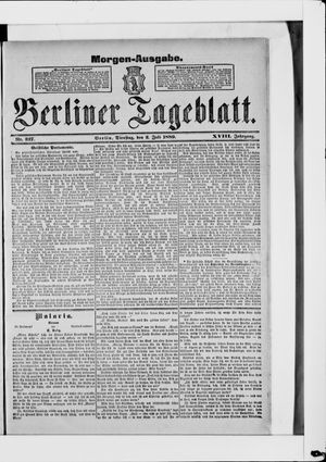 Berliner Tageblatt und Handels-Zeitung vom 02.07.1889