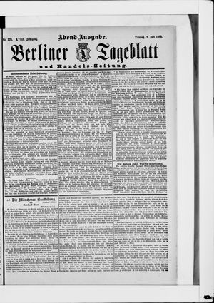 Berliner Tageblatt und Handels-Zeitung vom 02.07.1889