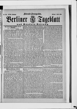 Berliner Tageblatt und Handels-Zeitung vom 05.07.1889
