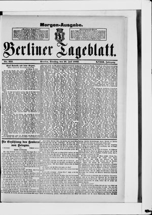 Berliner Tageblatt und Handels-Zeitung vom 16.07.1889