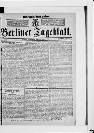 Berliner Tageblatt und Handels-Zeitung vom 05.10.1889