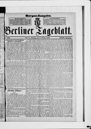 Berliner Tageblatt und Handels-Zeitung vom 08.10.1889