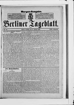 Berliner Tageblatt und Handels-Zeitung on Jan 14, 1890