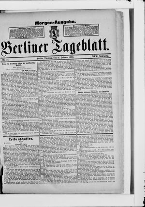 Berliner Tageblatt und Handels-Zeitung vom 11.02.1890