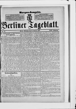 Berliner Tageblatt und Handels-Zeitung vom 12.02.1890