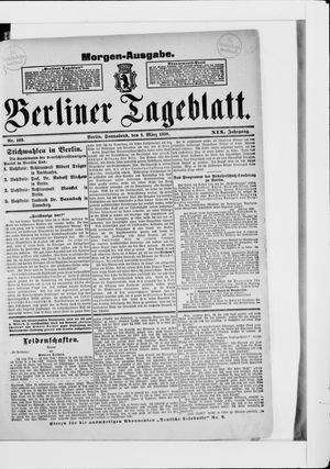 Berliner Tageblatt und Handels-Zeitung vom 01.03.1890