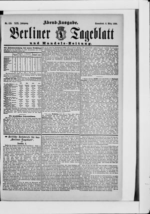 Berliner Tageblatt und Handels-Zeitung on Mar 8, 1890