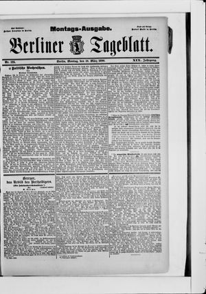 Berliner Tageblatt und Handels-Zeitung on Mar 10, 1890