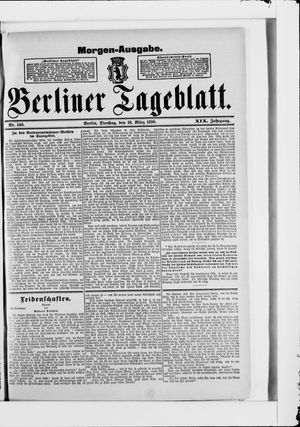 Berliner Tageblatt und Handels-Zeitung on Mar 18, 1890