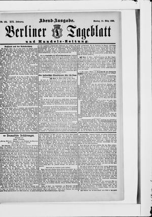 Berliner Tageblatt und Handels-Zeitung vom 31.03.1890
