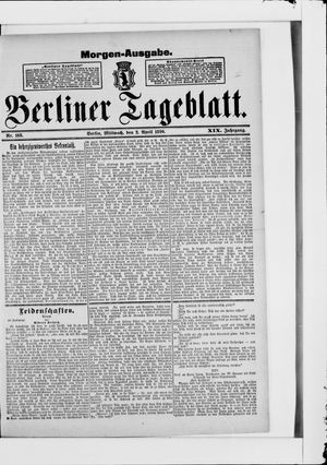 Berliner Tageblatt und Handels-Zeitung vom 02.04.1890