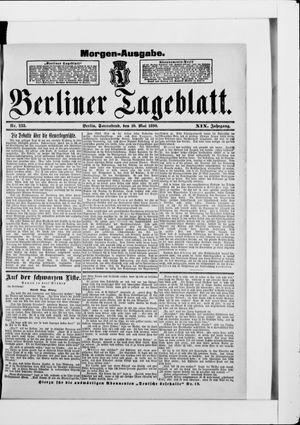 Berliner Tageblatt und Handels-Zeitung vom 10.05.1890