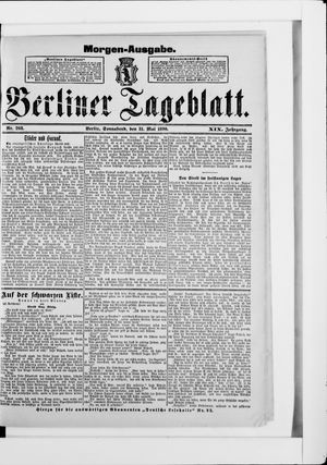 Berliner Tageblatt und Handels-Zeitung vom 31.05.1890