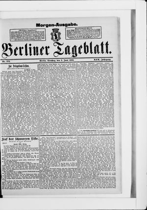 Berliner Tageblatt und Handels-Zeitung on Jun 3, 1890